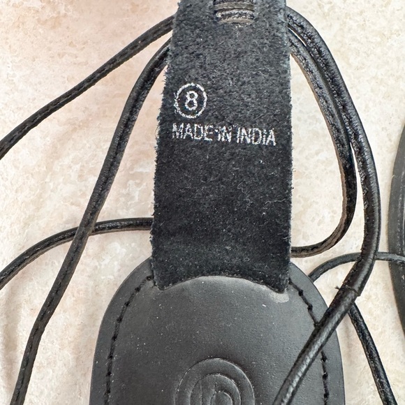 UO Elegant Black  Sandals Size 8 - Picture 3 of 4